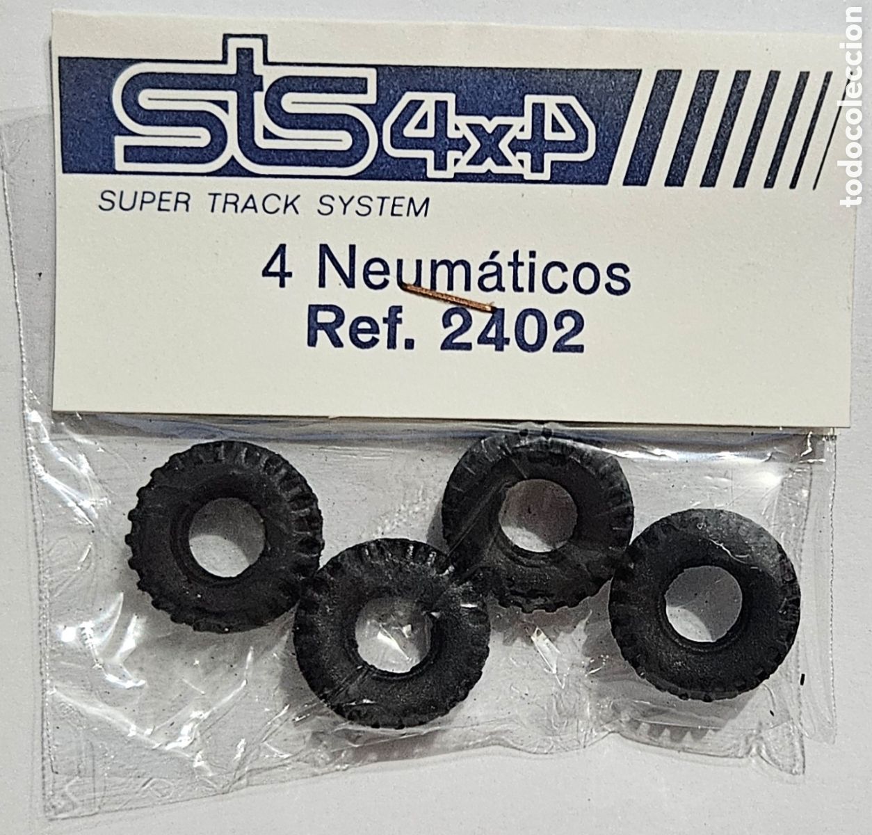 Scalextric: SCALEXTRIC EXIN STS 4X4 BLISTER BOLSA 4 NEUM&Aacute;TICOS REF. 2402