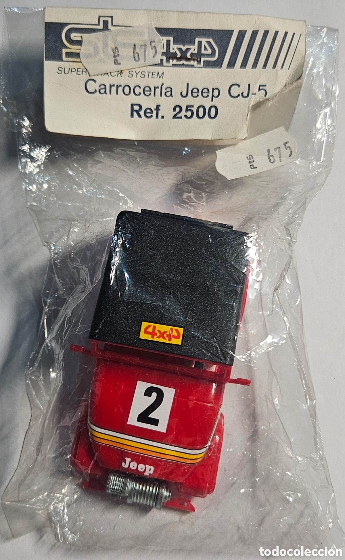 Scalextric: SCALEXTRIC EXIN STS 4X4 CARROCER&Iacute;A JEEP CJ-5 ROJO REF. 2500