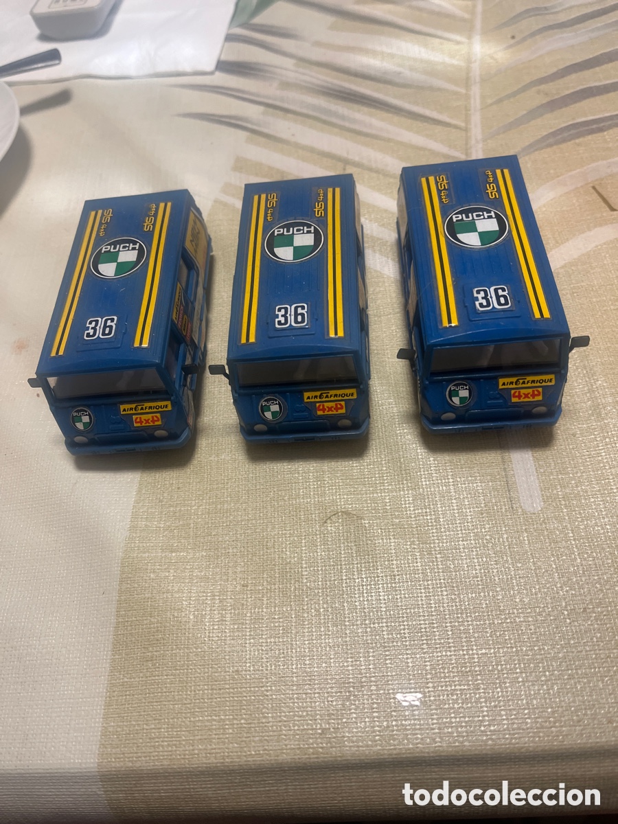 Scalextric: 3 carrocer&iacute;as Pinzgauer STS Scalextric