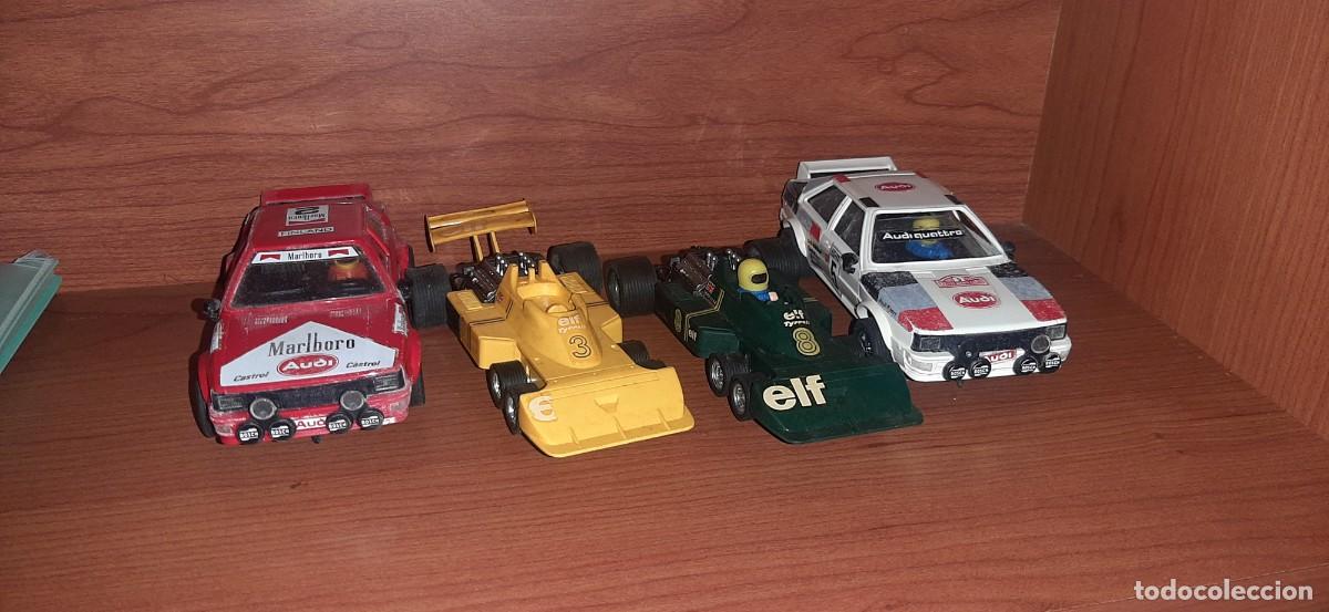 Scalextric: LOTE DE 4 COCHES DE SCALEXTRIC.