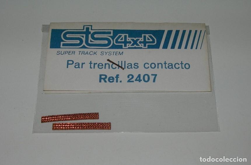 Scalextric: SCALEXTRIC EXIN - STS 4X4 - PAR DE TRENCILLAS CONTACTO - REF. 2407 - SIN USO EN BLISTER -