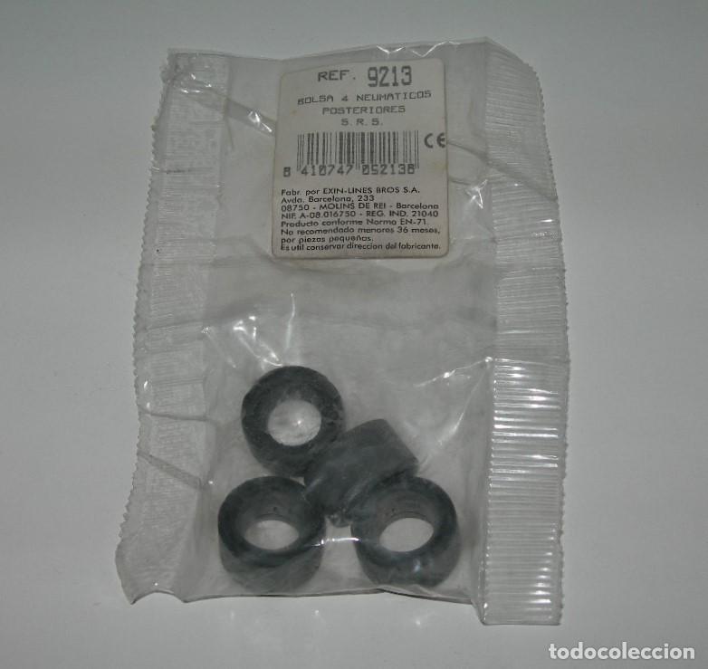 Scalextric: SCALEXTRIC EXIN - SRS - 4 NEUM&Aacute;TICOS POSTERIORES - REF. 9213 - SIN USO EN BLISTER -