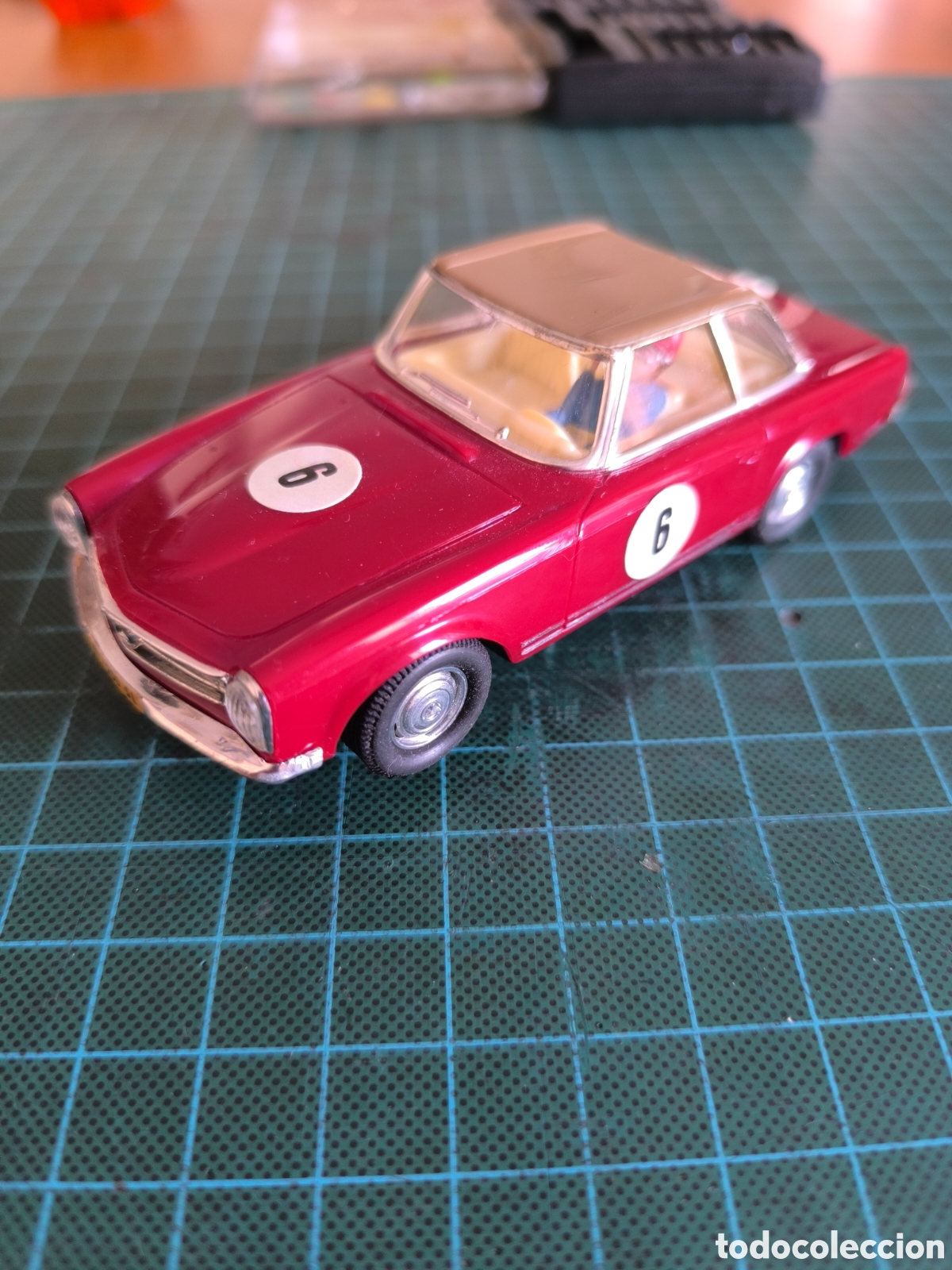 Scalextric: Mercedes 250 Scalextric exin capota marron
