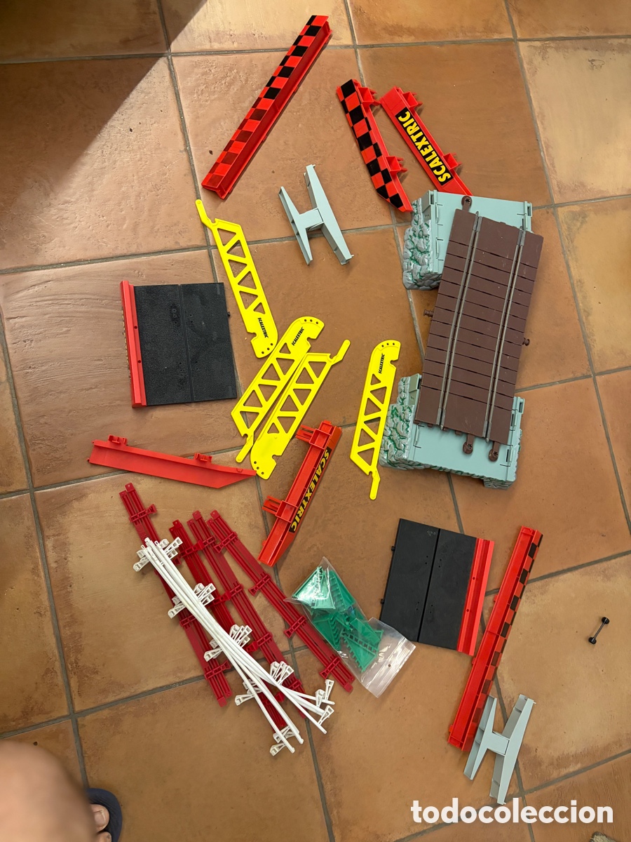 Scalextric: Lote puente vallas scalextric exin alturas