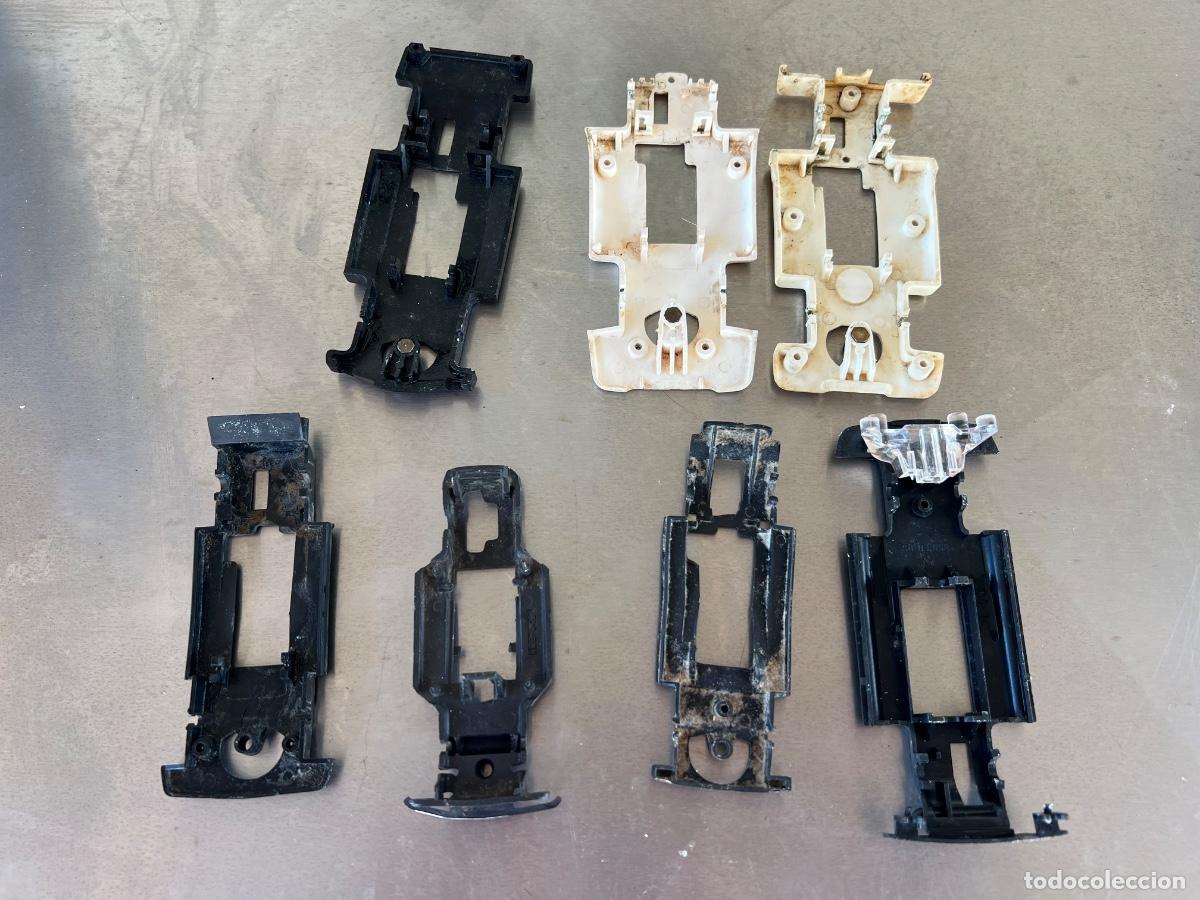 Scalextric: LOTE 7 CHASIS CON MOHO SCALEXTRIC EXIN MERCEDES 230 SL, R-5 COPA, LANCIA STRATOS ETC