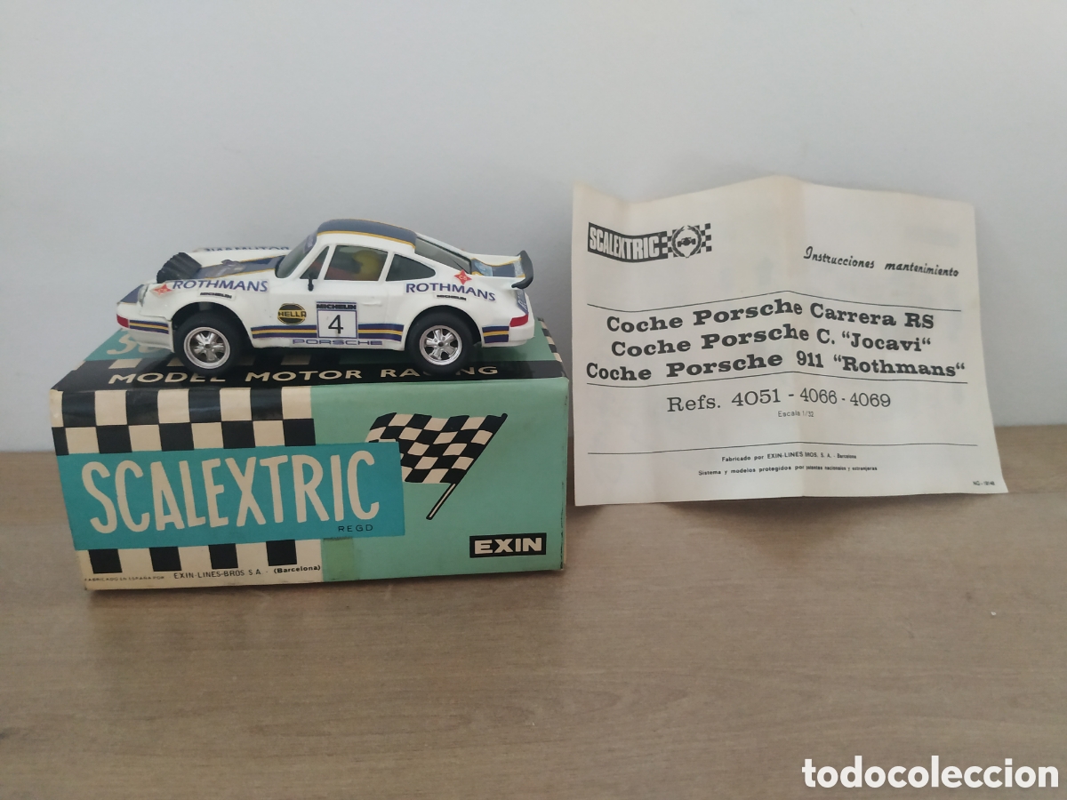 Scalextric: PORSCHE 911 CARRERA RS ROTHMANS de SCALEXTRIC EXIN con caja original referencia 4051