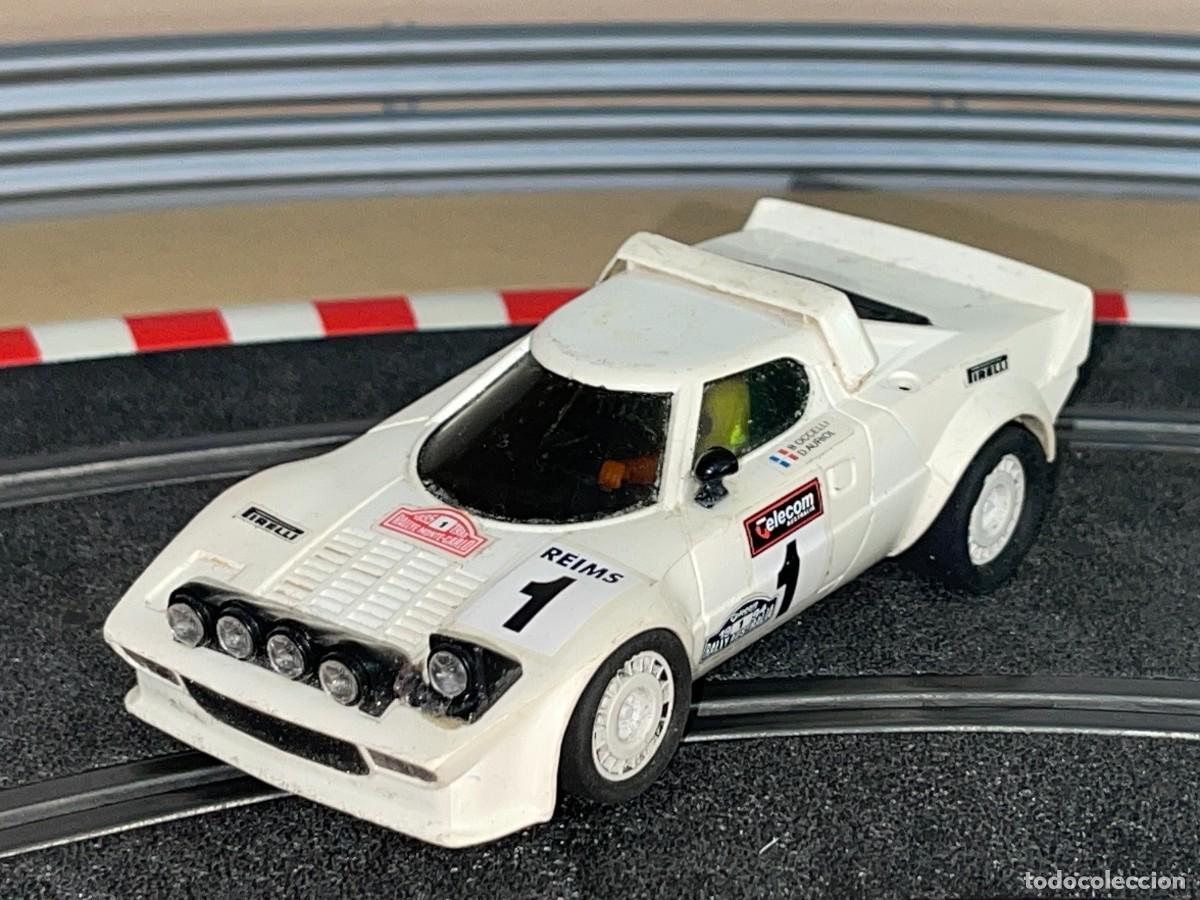 Scalextric: 86- Scalextric Exin LANCIA STRATOS #1 blanco Ref. 4055 escala 1:32 slot car Made in Spain scx
