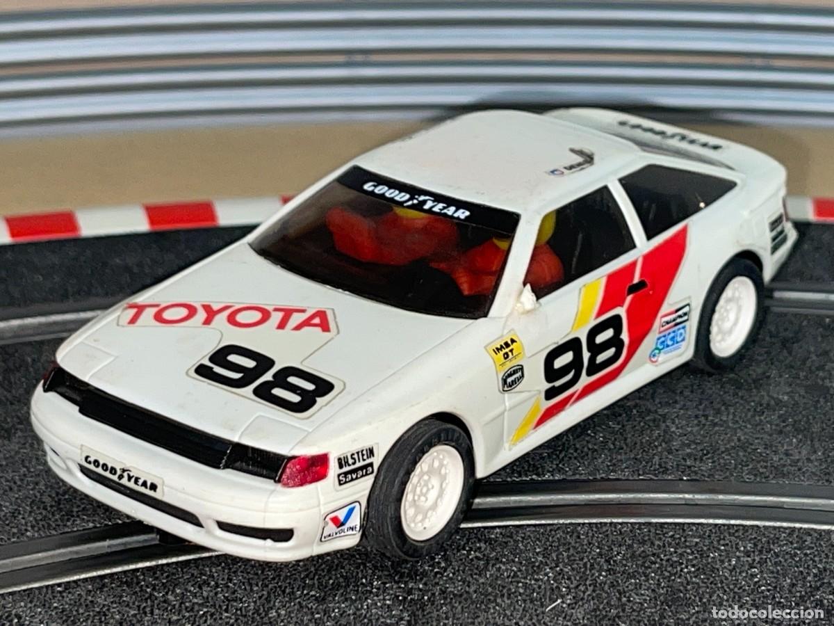 Scalextric: 94- Scalextric SCX Toyota Celica IMSA GT 98 Good Year slot car 1:32 exin Made in Spain 4wd