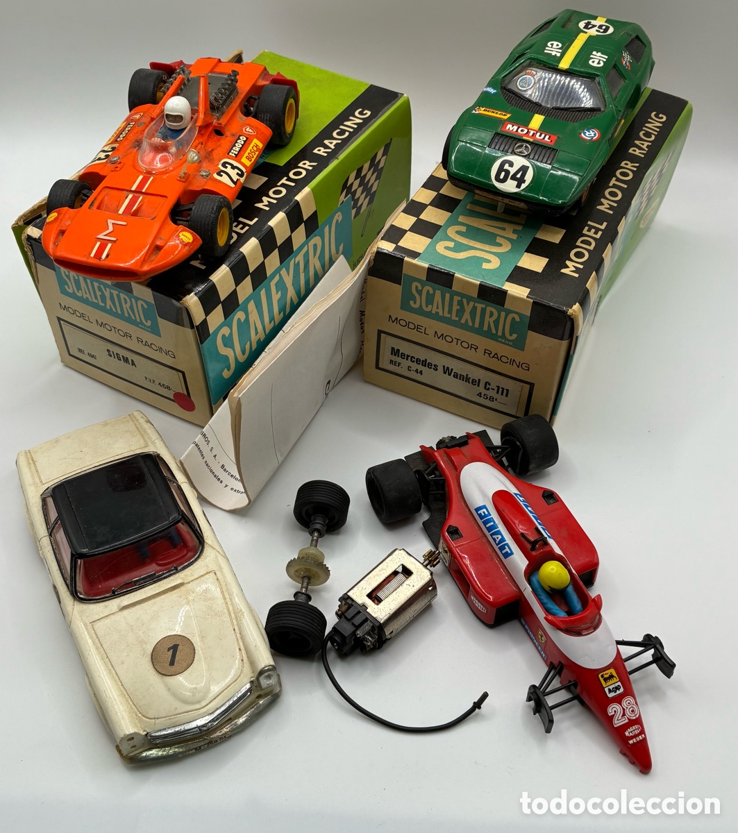Scalextric: DESPIECE SCALEXTRIC ORIGINAL EXIN MERCEDES SL / MERCEDES WANKEL /SIGMA /FERRARI VER FOTOS