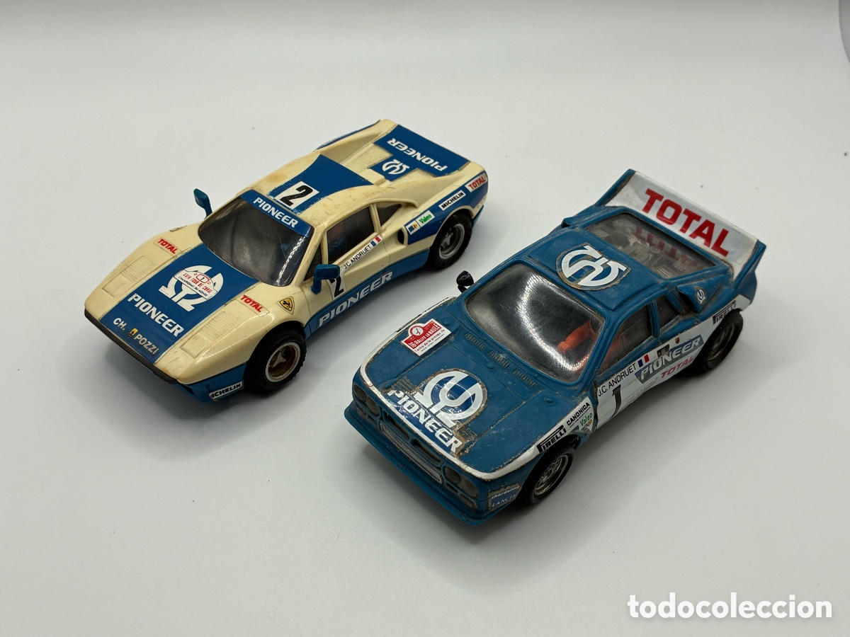 Scalextric: LOTE 2 COCHES RALLYE SCALEXTRIC EXIN FERRARI GTO PIONEER Y LANCIA 037 PIONEER