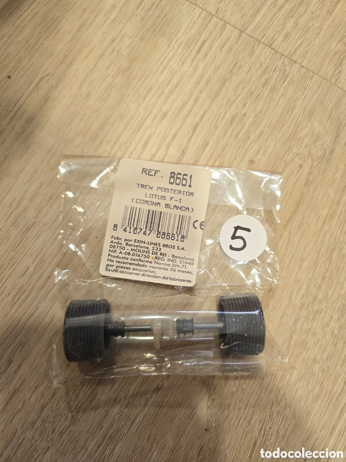 Scalextric: 8661 BLISTER EJE TRASERO LOTUS F1 SCALEXTRIC EXIN