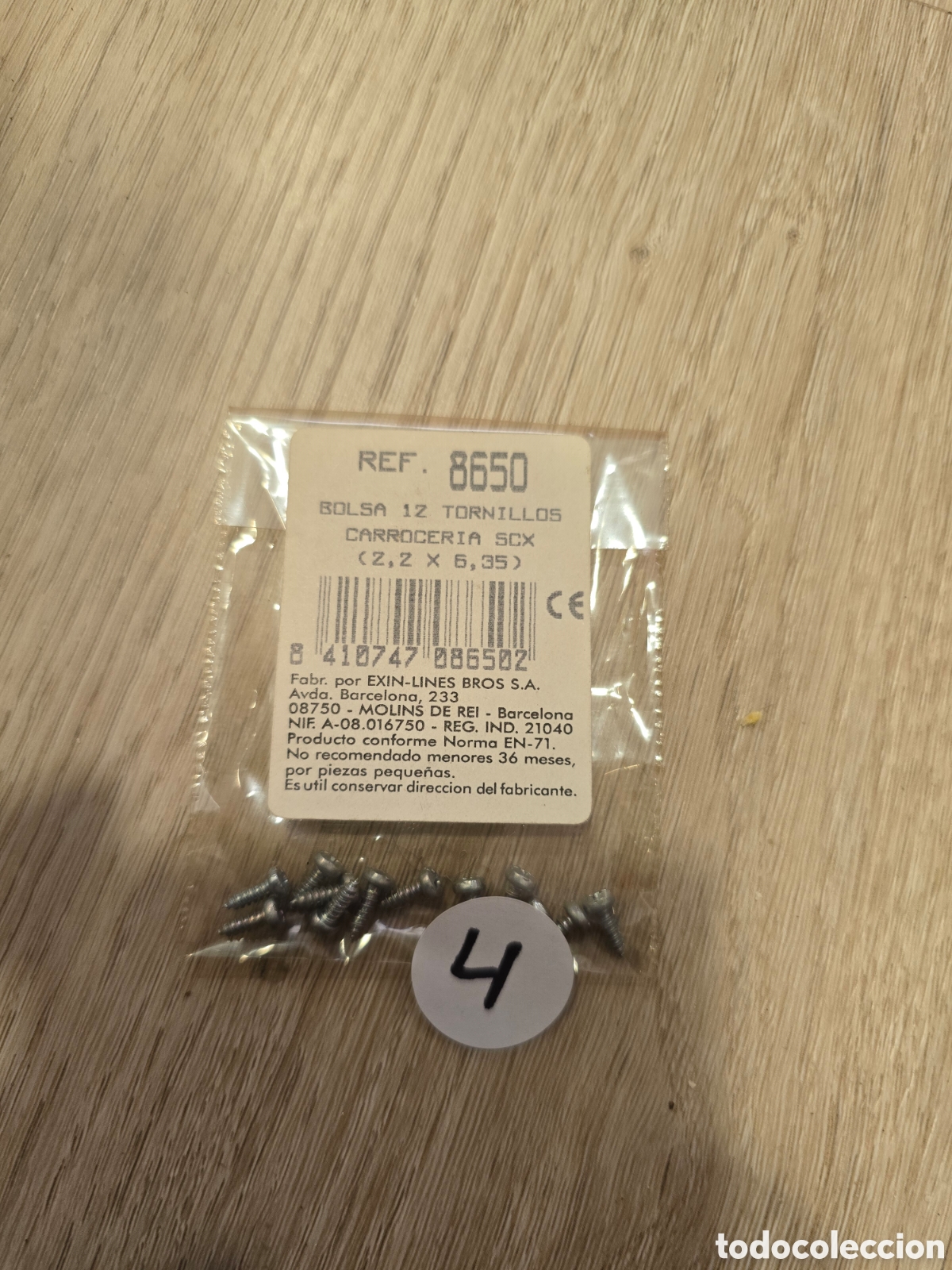 Scalextric: 8650 BLISTER 12 TORNILLOS SCALEXTRIC EXIN