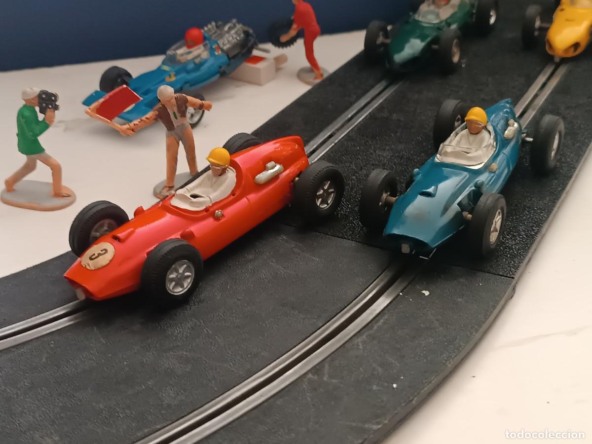 Scalextric: SCALEXTRIC TRIANG ESPA&Ntilde;A. 2 COOPER. GUIA FIJA, A&Ntilde;OS 70. TODO ORIGINAL.FUNCIONANDO. VER DESCRIP.