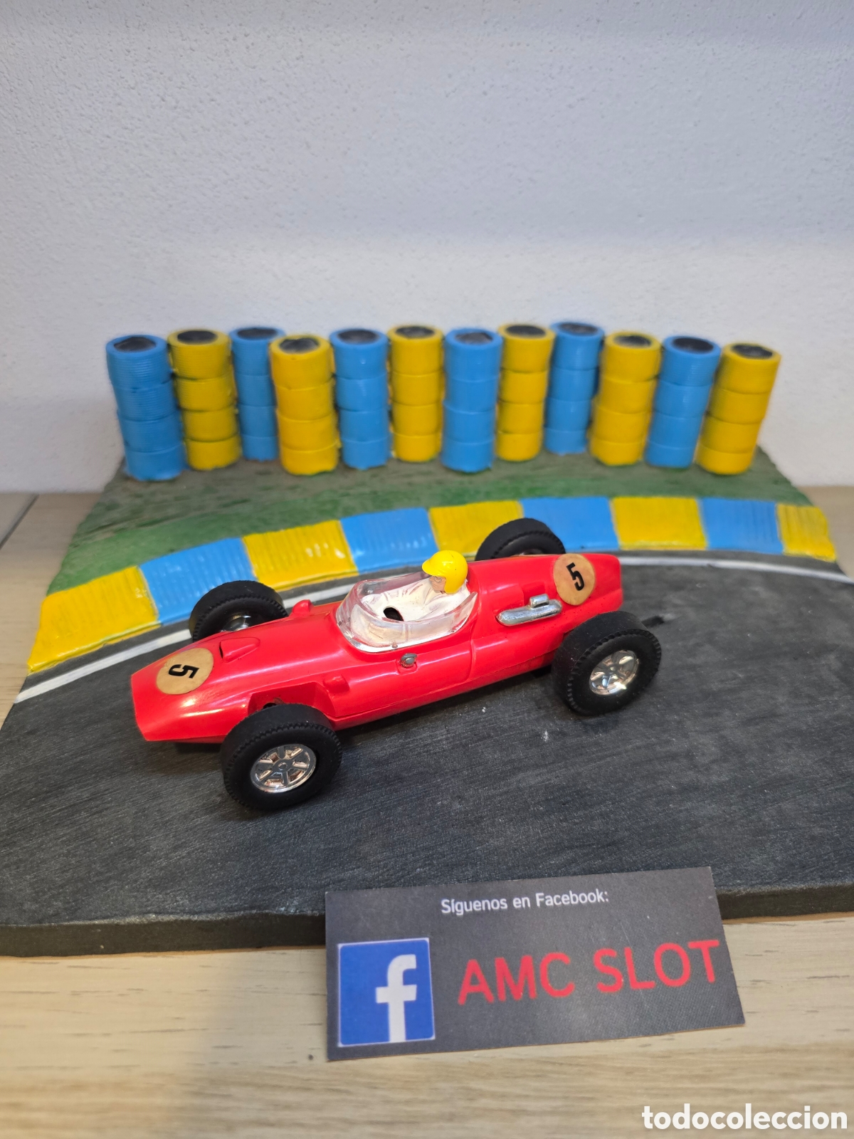 Scalextric: COOPER ROJO DOBLE GUIA SCALEXTRIC EXIN - Foto 3