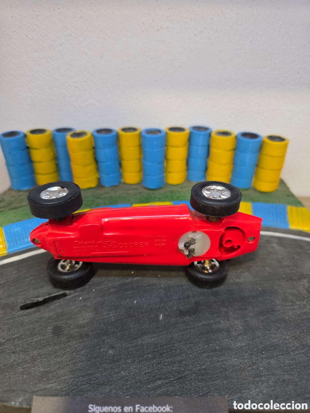 Scalextric: COOPER ROJO DOBLE GUIA SCALEXTRIC EXIN - Foto 1