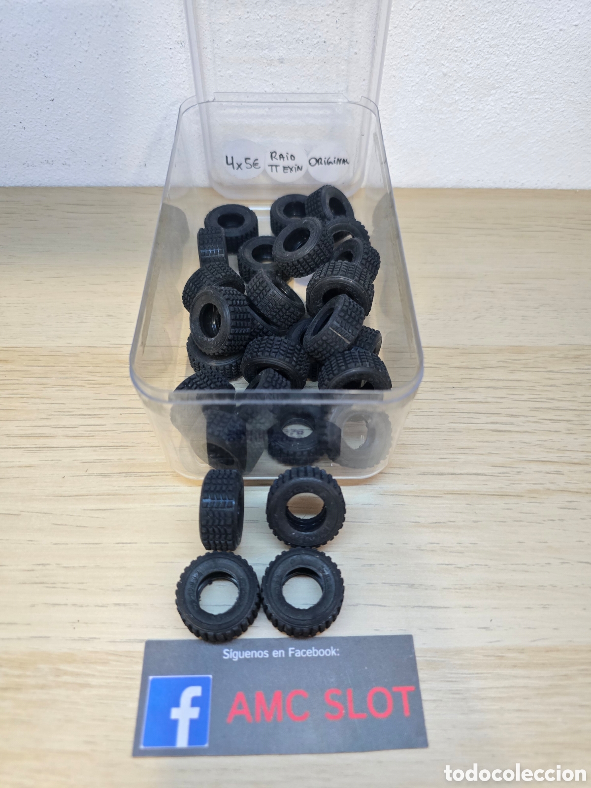 Scalextric: 4 NEUMATICOS SCALEXTRIC EXIN TT NUEVOS ORIGINALES