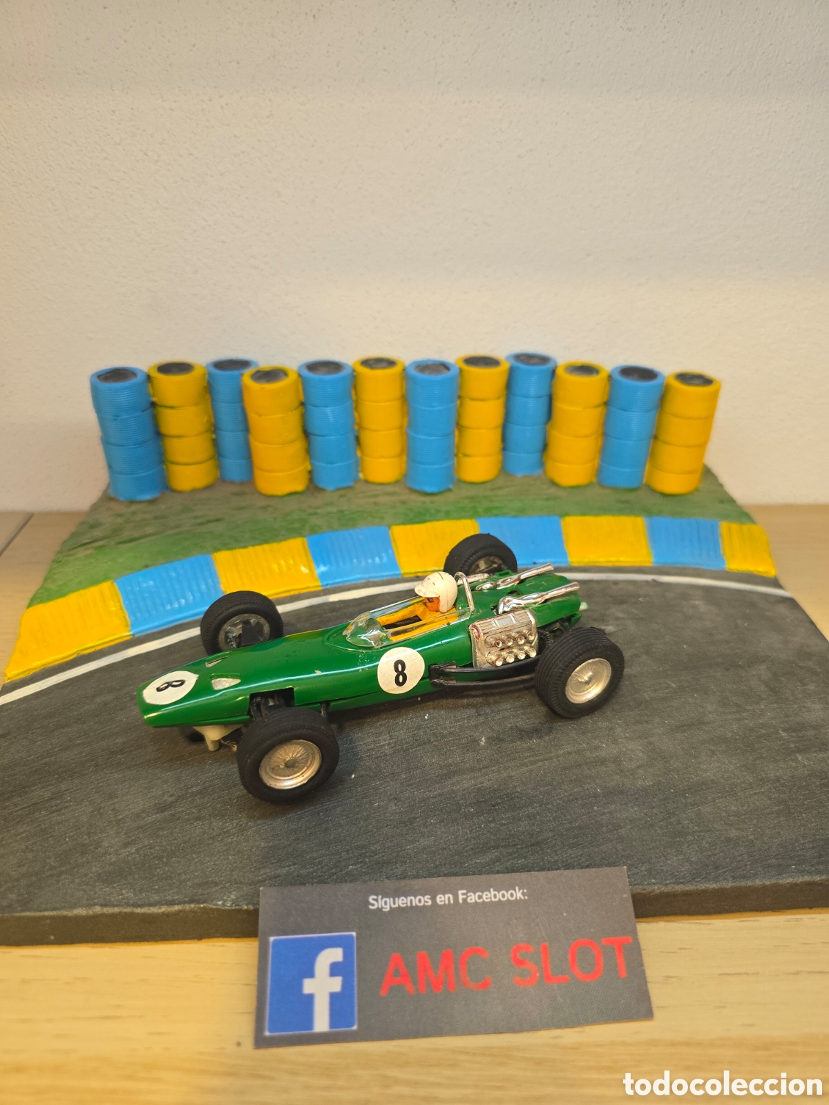 Scalextric: MEXICO RARO Y DIFICIL BRM VERDE HIERBA SCALEXTRIC EXINMEX