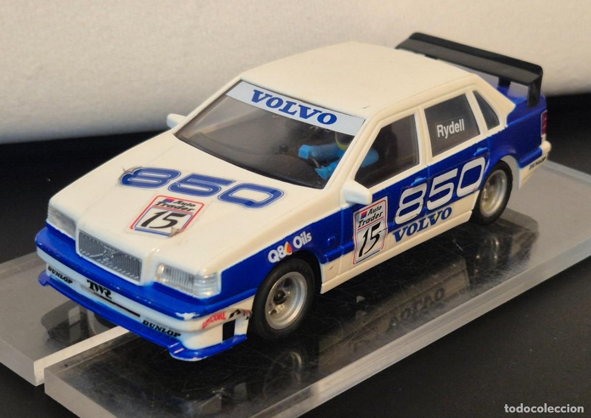 Scalextric: EXIN SCALEXTRIC VOLVO T5 RYDELL FUNCIONA BIEN LOS ANCLAJES DE CARROCERIA ESTAN ABIERTOS