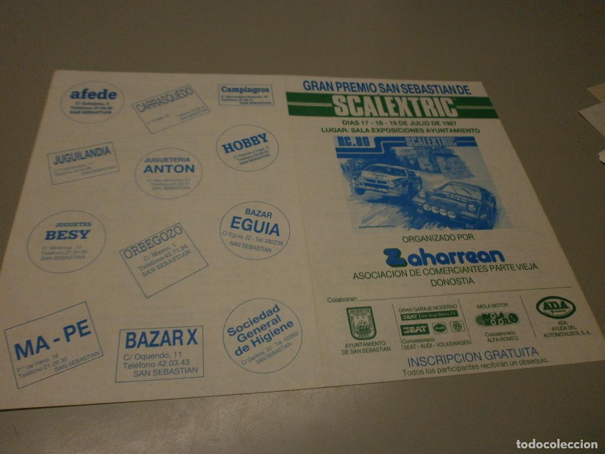 Scalextric: scalextric cartel folleto gran premio san sebastian
