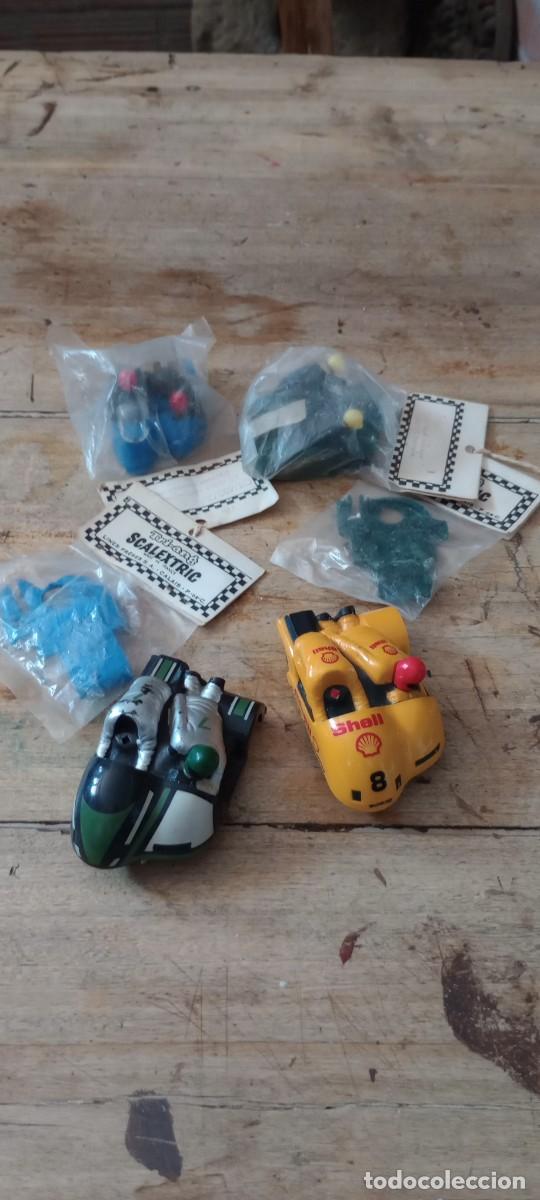 Scalextric: Scalextric C. 281-2 (pareja de sidecars) y dos carrocer&iacute;as completas para sidecars
