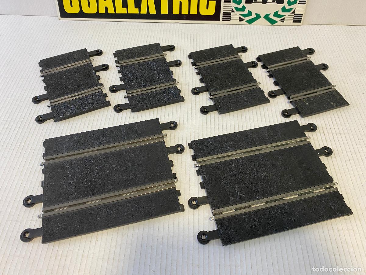 Scalextric: SCALEXTRIC EXIN - LOTE PISTAS RECTAS MEDIAS Y CUARTOS DE RECTA