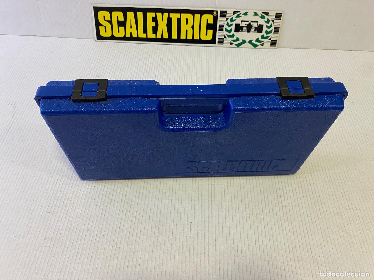 Scalextric: SCALEXTRIC EXIN - CAJA MALET&Iacute;N SCALEXTRISTA AZUL PARA COCHES A&Ntilde;OS 80