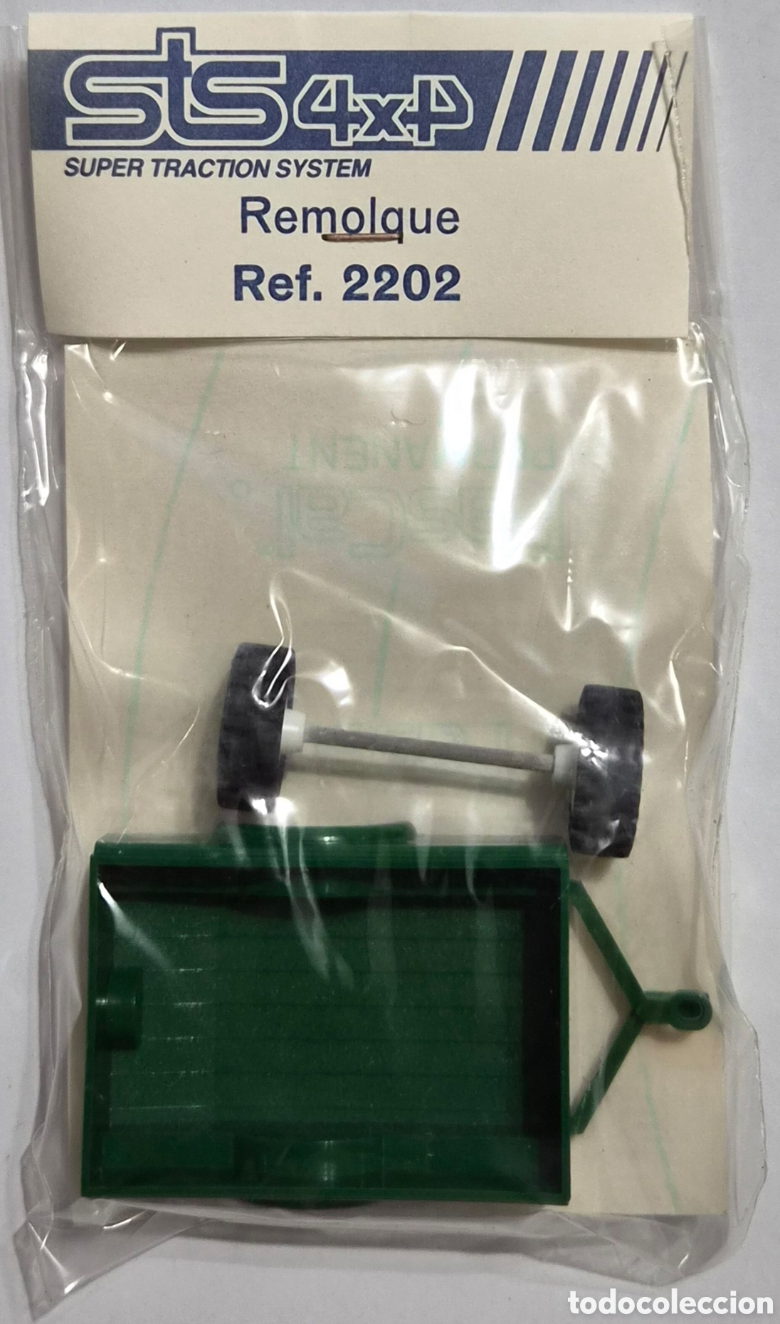 Scalextric: SCALEXTRIC EXIN STS 4X4 BLISTER REMOLQUE VERDE REF. 2202