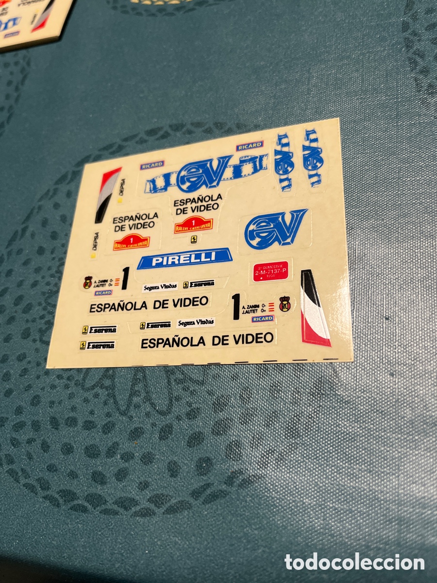 Scalextric: Adhesivos Troquelados de Ferrari GTO espa&ntilde;ola de video Scalextric