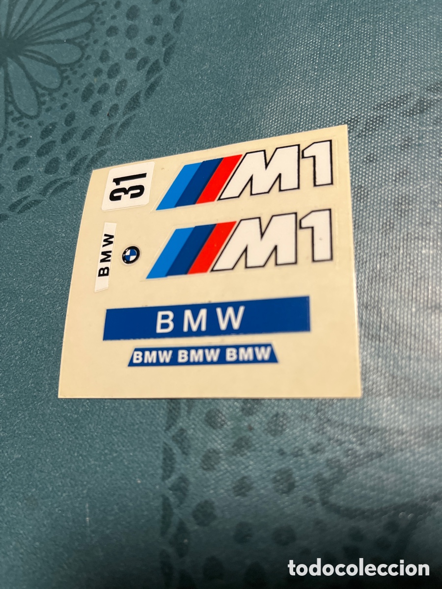 Scalextric: Adhesivos troquelados de BMW M1 de Scalextric Exin