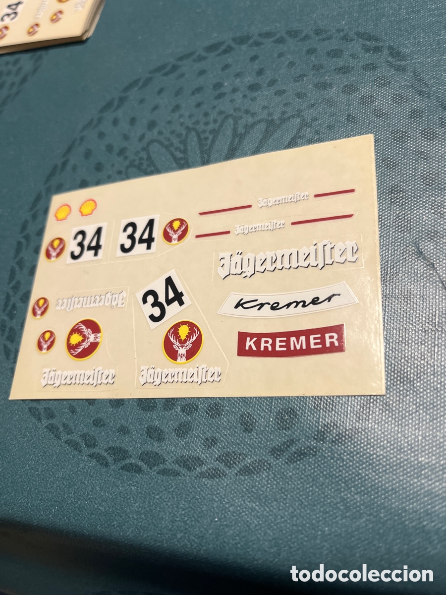 Scalextric: Adhesivos troquelados de Porsche 935 Jagermeister de Scalextric Exin