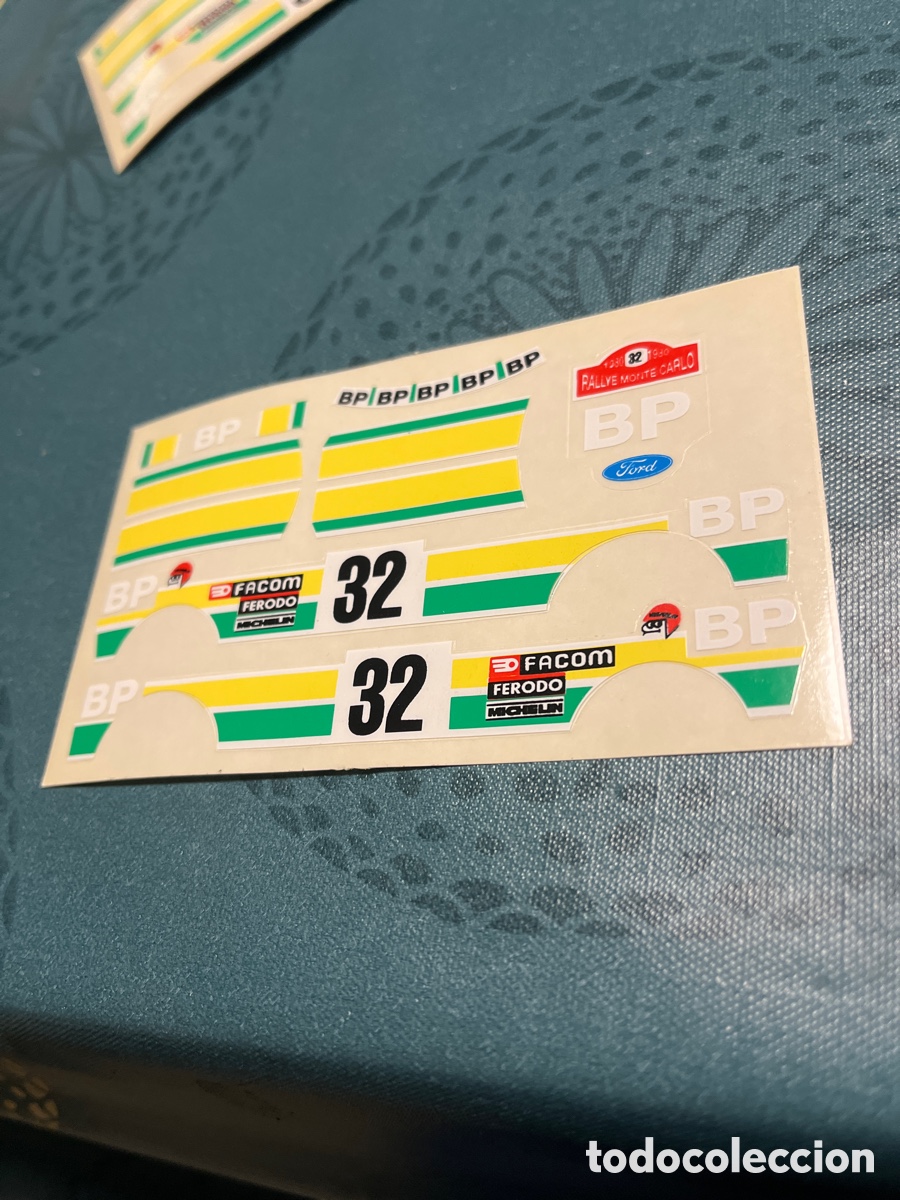 Scalextric: Adhesivos Troquelados Ford Fiesta BP de Scalextric Exin