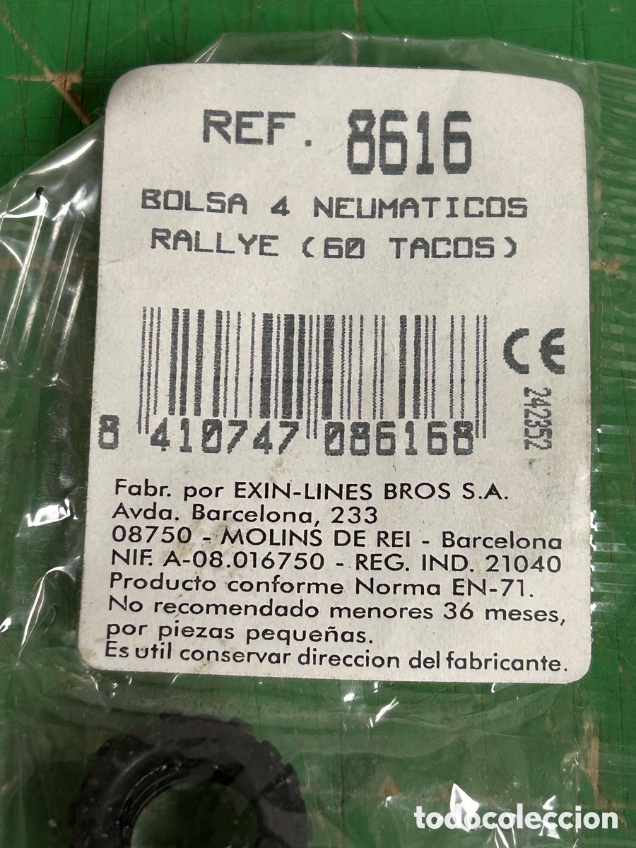Scalextric: EXIN RF 8616 4 NEUMATICOS RALLYE 60 TACOS