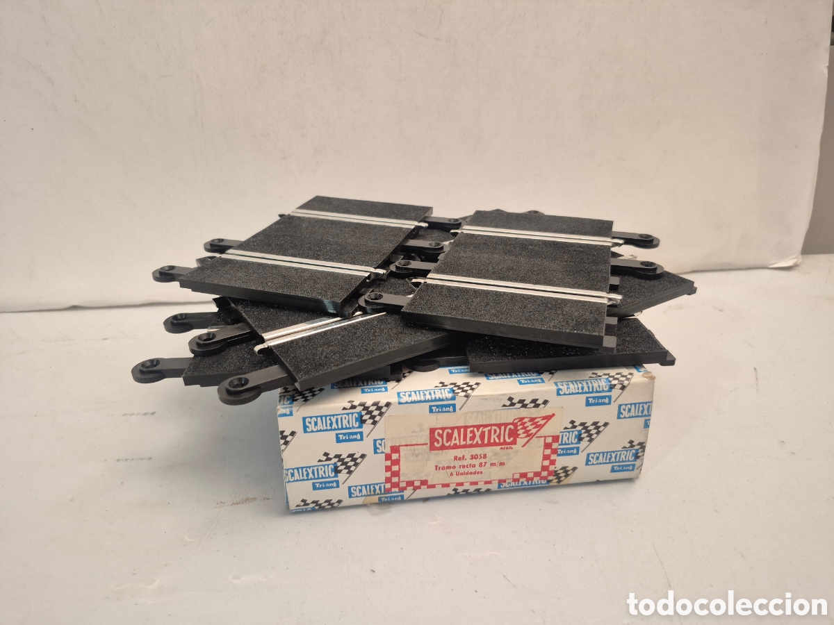 Scalextric: SCALEXTRIC EXIN 3058- TRAMO RECTA 87 mm 6 unidades, NUEVO