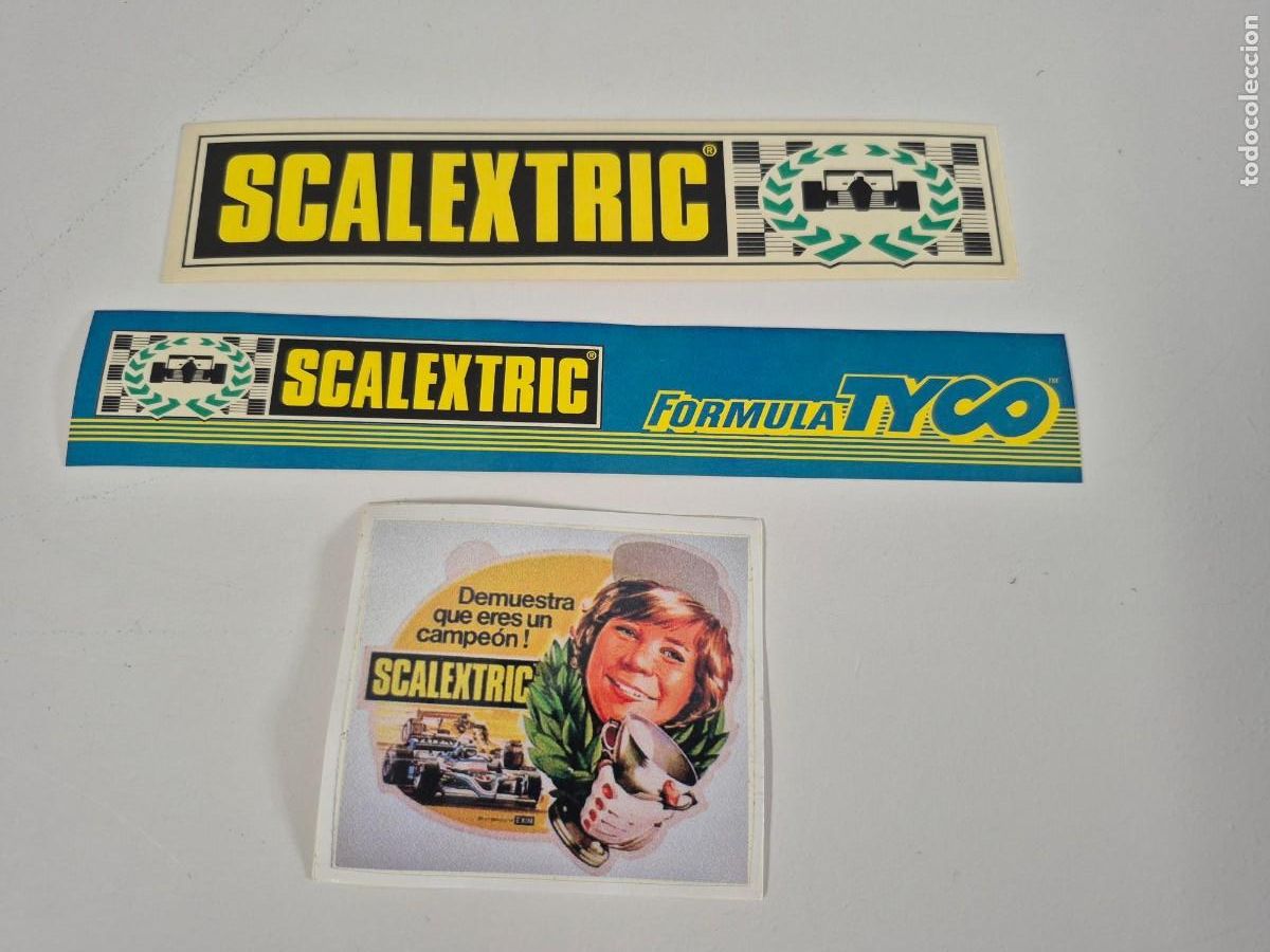 Scalextric: SCALEXTRIC ORIGINAL LOTE 3 PEGATINAS STICKER PEGATINA SLOT