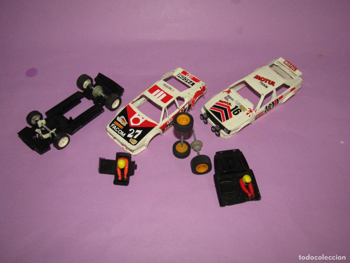 Scalextric: Antiguo Lote de Accesorios Desguaces BMW M1 y AUDI QUATRO de SCALEXTRIC EXIN