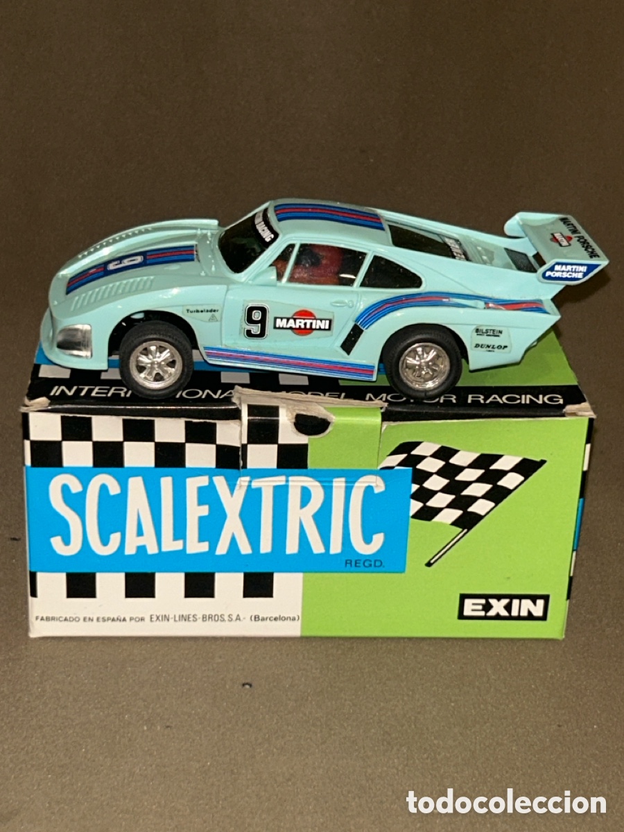Scalextric: SLOT SCALEXTRIC EXIN PORSCHE 935 AZUL REF.- 4067, EN SU CAJA ORIGINAL *VER FOTOS*