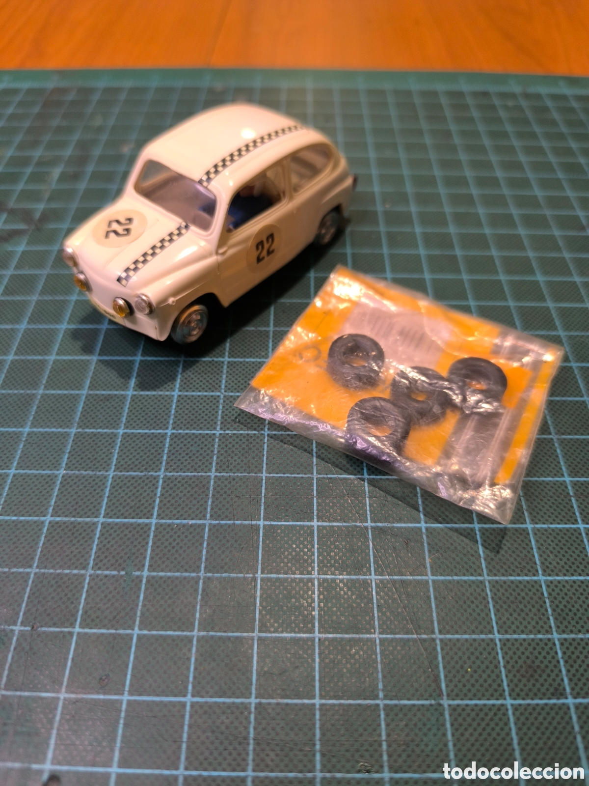 Scalextric: Seat 600 Scalextric exin blanco segunda serie