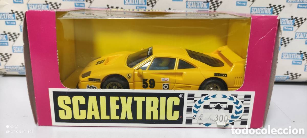 Scalextric: FERRARI F40 AMARILLO EXIN nuevo con caja