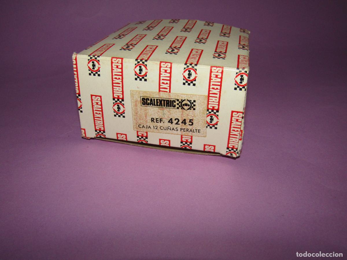 Scalextric: Antigua Caja de 12 Cu&ntilde;as Peralte Ref. 4245 de SCALEXTRIC EXIN - Foto 3