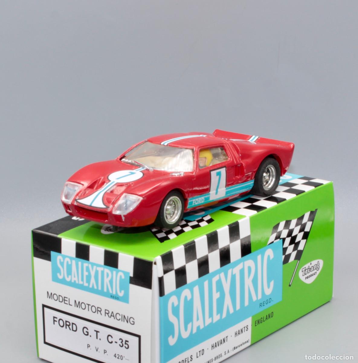 Scalextric: Ford GT 40 rojo Scalextric Exin C-35
