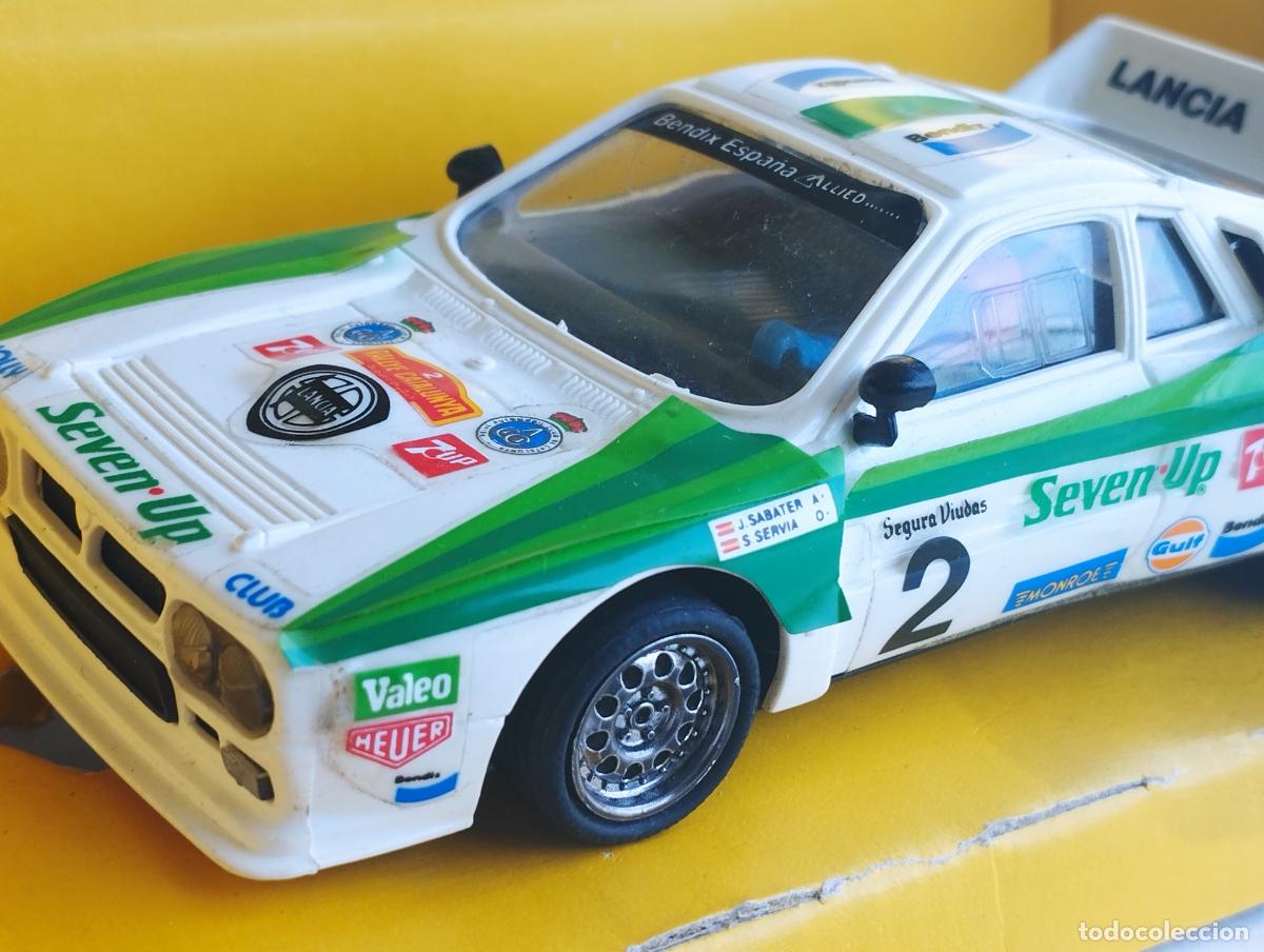 Scalextric: LANCIA 037 CAMPEON ESPA&Ntilde;A RALLYES SALVADOR SERVIA SEVEN UP SCALEXTRIC EXIN EN SU CAJA