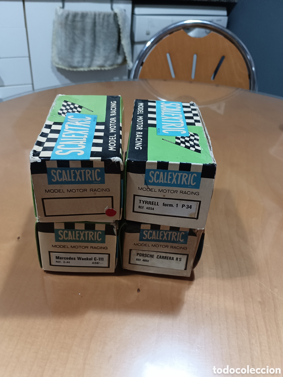 Scalextric: 4 cajas scalextric exin