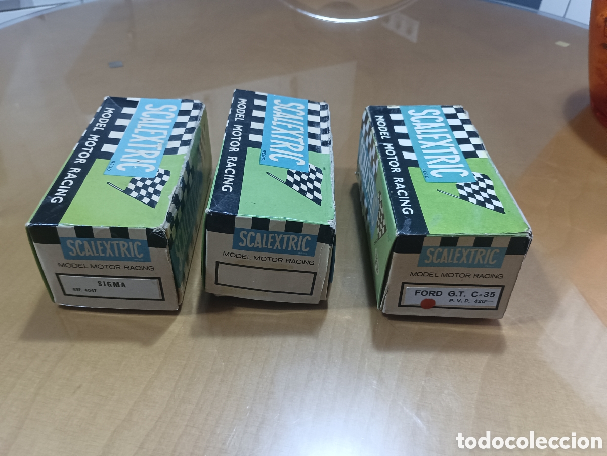 Scalextric: 3 cajas scalextric exin