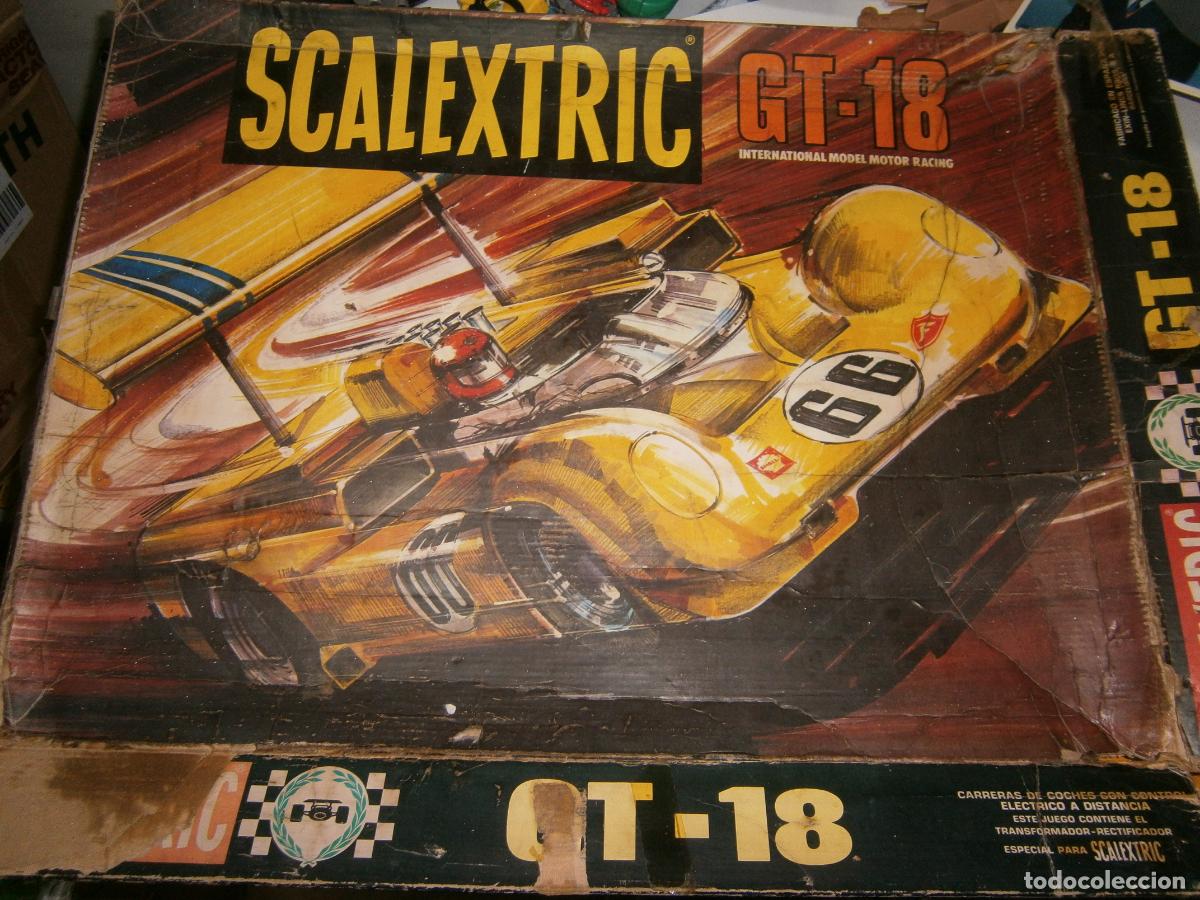 Scalextric: ANTIGUA CAJA SCALEXTRIC EXIN GT-18 CON SEPARADORES INTERIORES