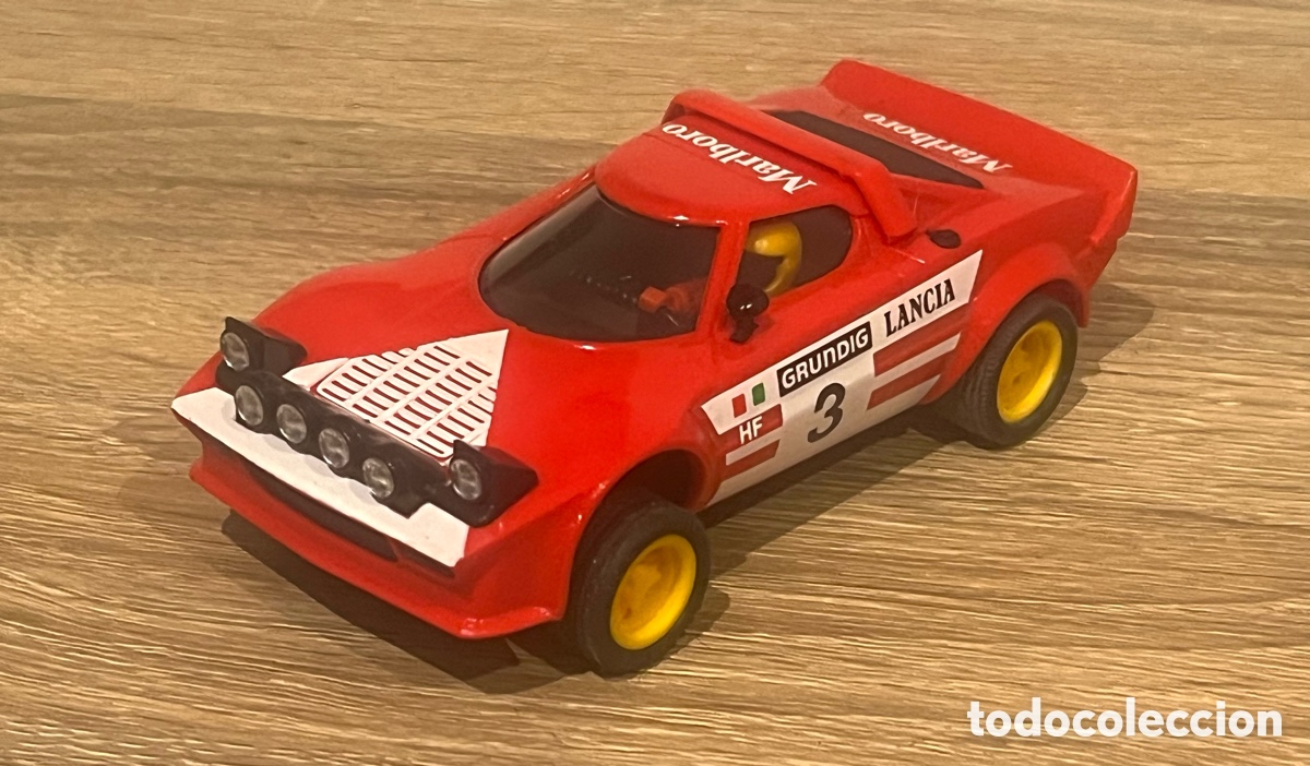 Scalextric: COCHE SCALEXTRIC LANCIA STRATOS MARLBORO, ROJO - EXIN