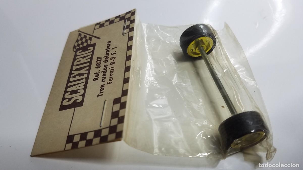 Scalextric: SLOT SCALEXTRIC EXIN BLISTER BOLSA TREN RUEDAS DELANTERO FERRARI B3 B-3 F.1 REF. 6027