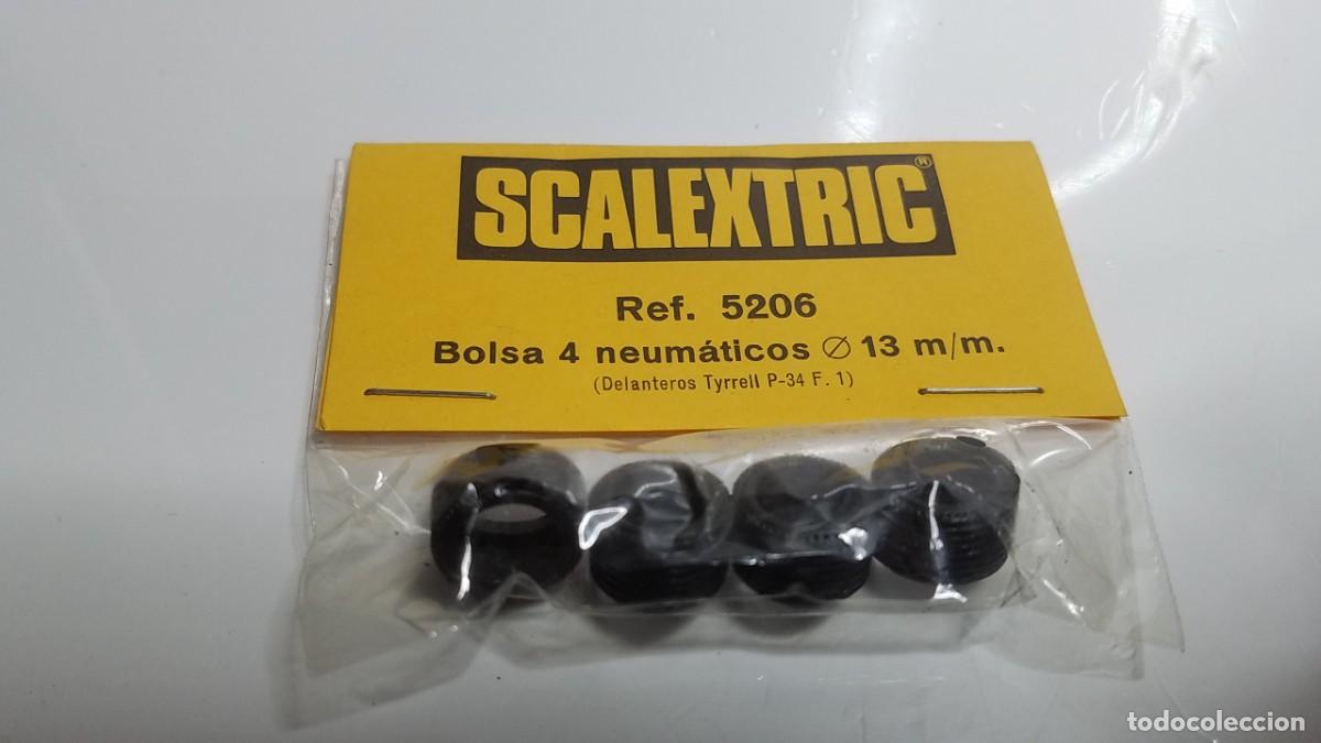 Scalextric: SLOT SCALEXTRIC EXIN BLISTER BOLSA 4X NEUM&Aacute;TICOS RUEDAS O GOMAS 13MM REF. 5206