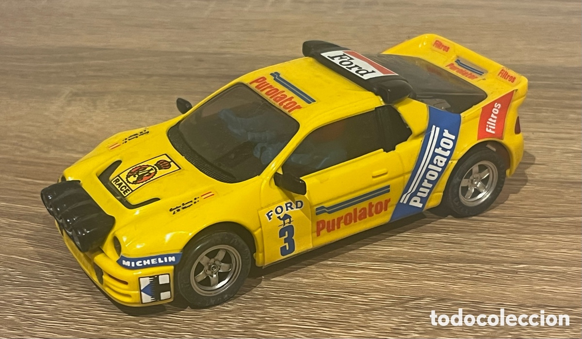 Scalextric: SCALEXTRIC FORD RS 200 PUROLATOR AMARILLO - NUEVO - SIN MOTOR - EXIN