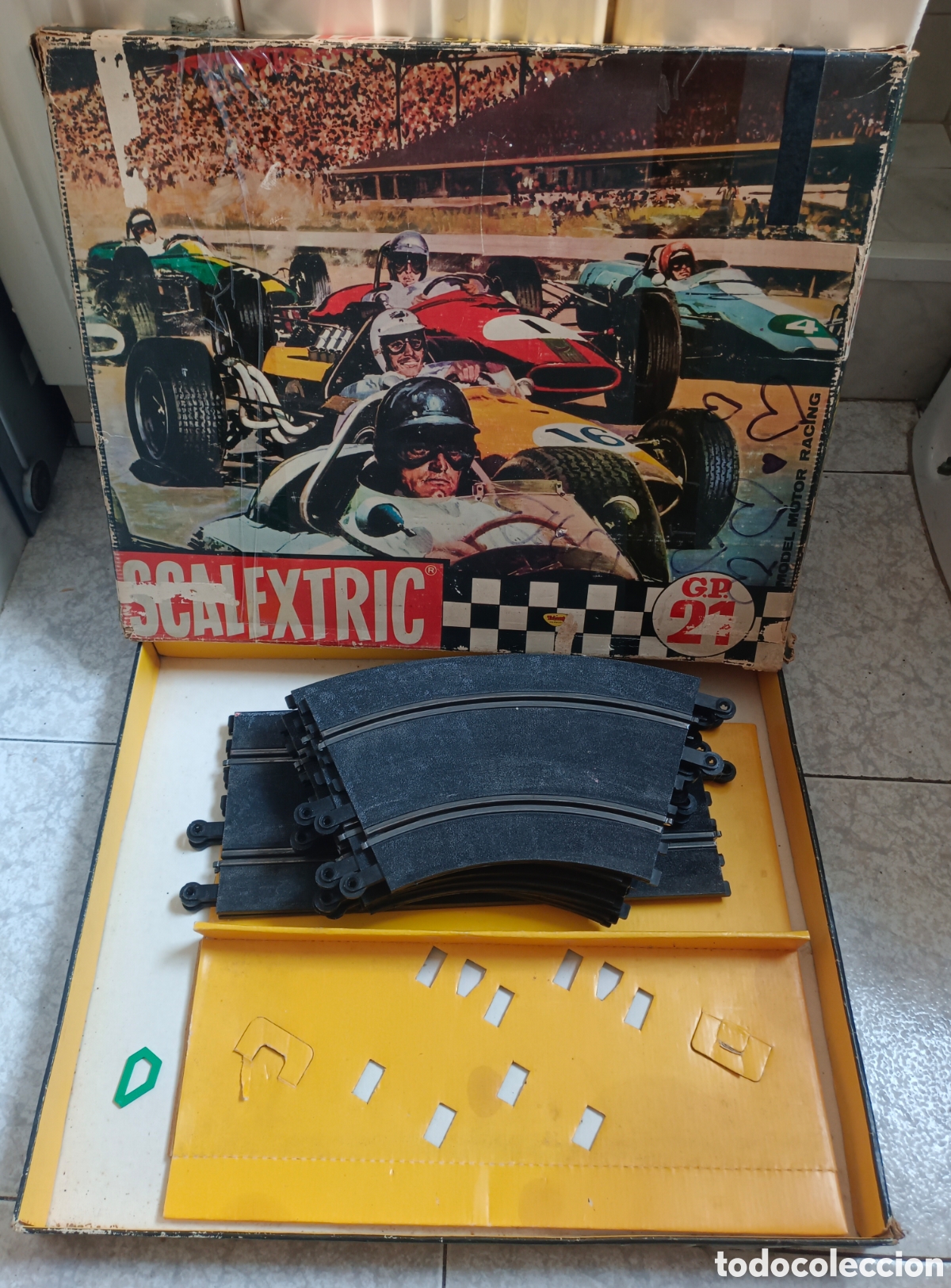 Scalextric: Caja circuito GP 21 scalextric exin ferrari 156