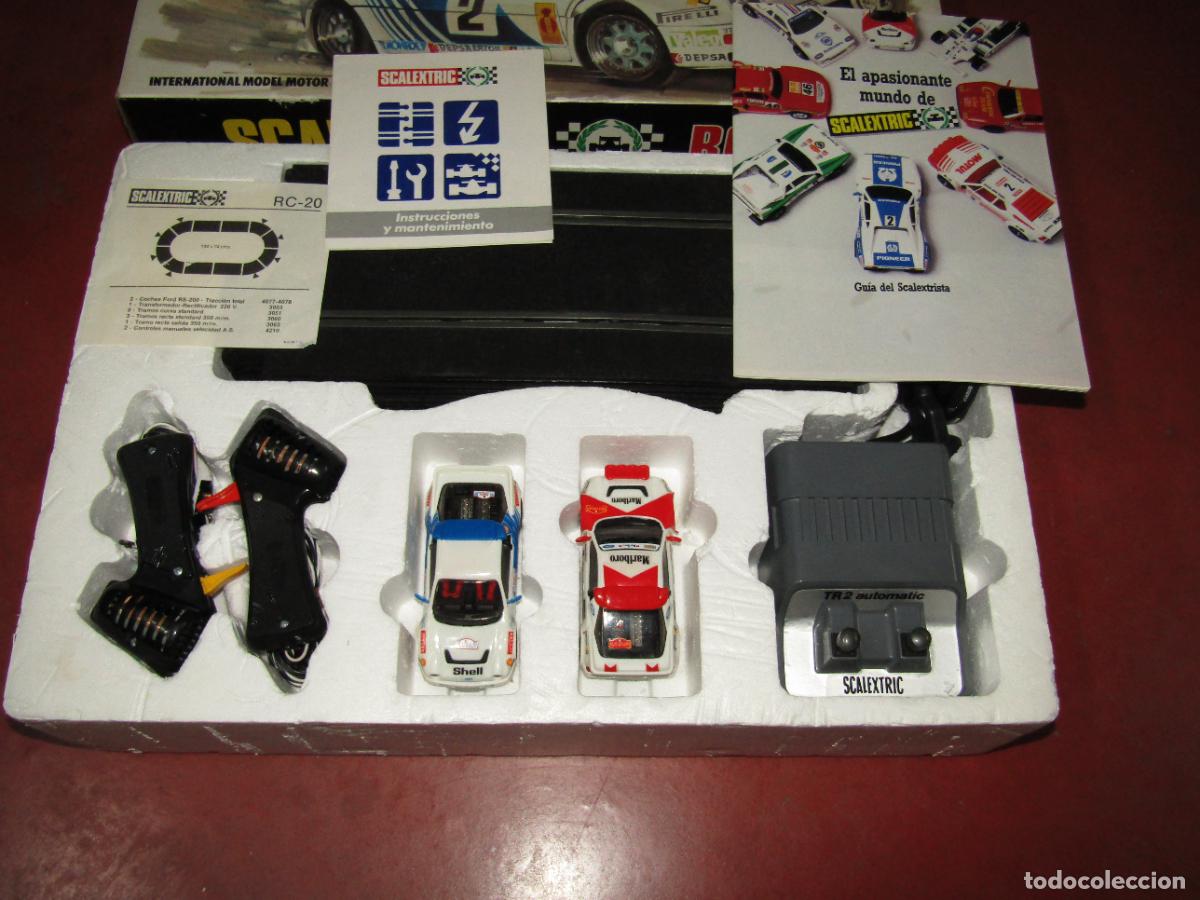 Scalextric: Antigua Caja Circuito RC-20 de SCALEXTRIC EXIN con 2 FORD RS 200 - A&ntilde;o 1987